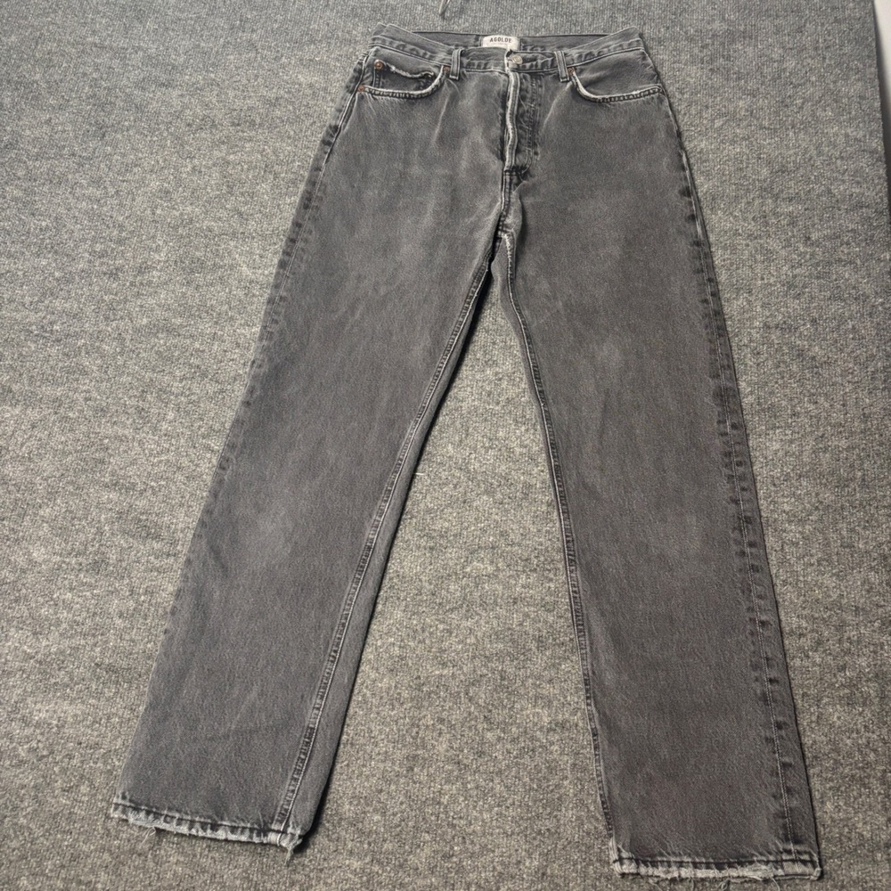 AGOLDE Jeans Womens 27 Gray Drum 90's Pinch Waist High Rise Straight Leg